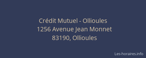 Crédit Mutuel - Ollioules