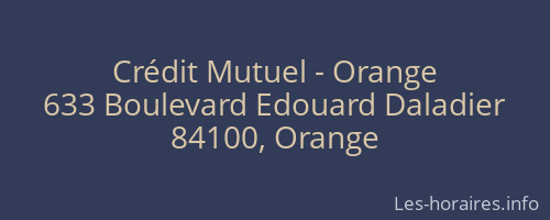 Crédit Mutuel - Orange