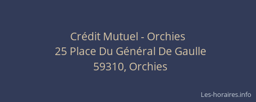 Crédit Mutuel - Orchies