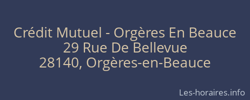 Crédit Mutuel - Orgères En Beauce