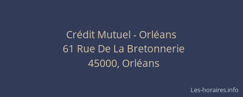 Crédit Mutuel - Orléans