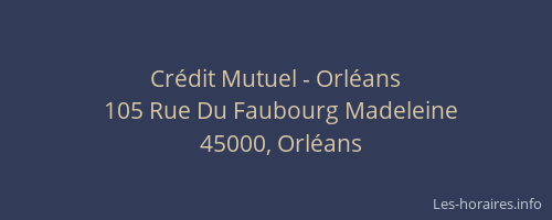 Crédit Mutuel - Orléans
