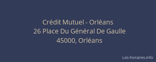 Crédit Mutuel - Orléans