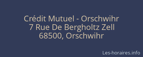 Crédit Mutuel - Orschwihr
