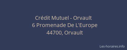Crédit Mutuel - Orvault