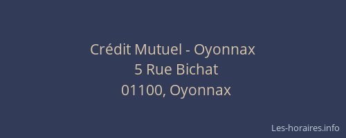 Crédit Mutuel - Oyonnax