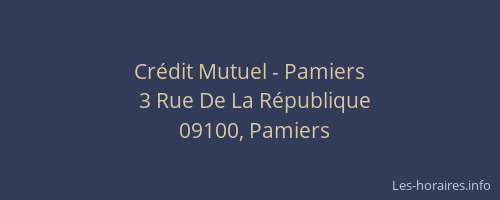 Crédit Mutuel - Pamiers
