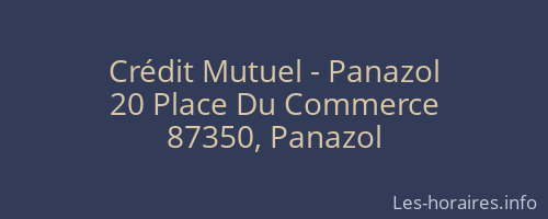 Crédit Mutuel - Panazol