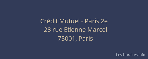 Crédit Mutuel - Paris 2e