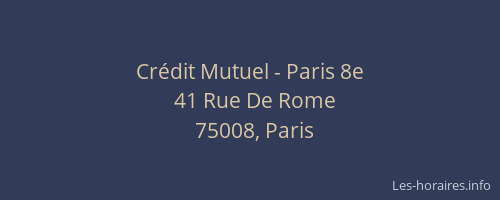 Crédit Mutuel - Paris 8e