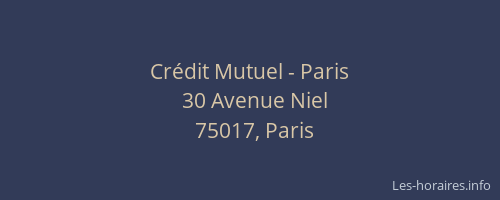 Crédit Mutuel - Paris