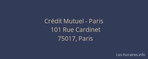 Crédit Mutuel - Paris