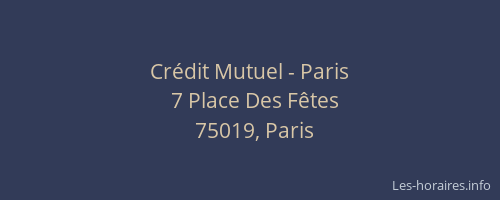 Crédit Mutuel - Paris