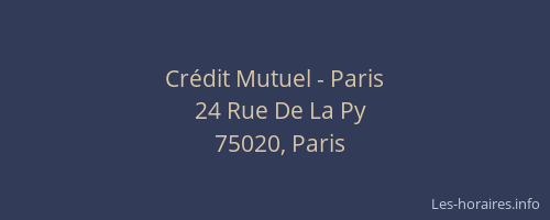 Crédit Mutuel - Paris