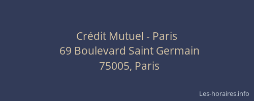 Crédit Mutuel - Paris