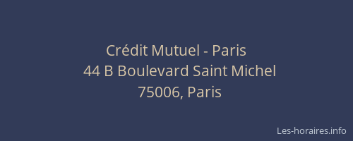 Crédit Mutuel - Paris