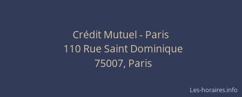 Crédit Mutuel - Paris