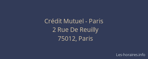 Crédit Mutuel - Paris