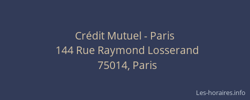 Crédit Mutuel - Paris