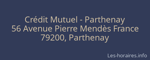 Crédit Mutuel - Parthenay