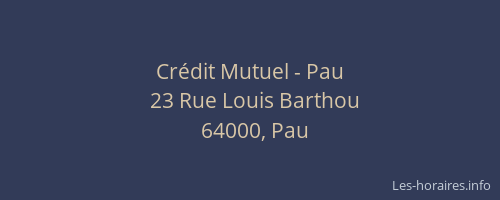 Crédit Mutuel - Pau