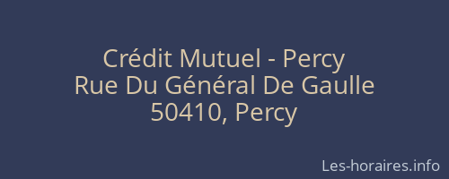 Crédit Mutuel - Percy