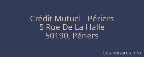 Crédit Mutuel - Périers