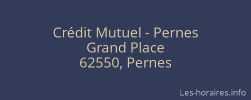 Crédit Mutuel - Pernes