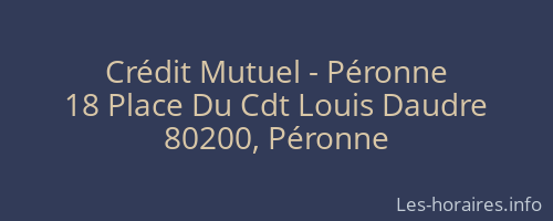 Crédit Mutuel - Péronne