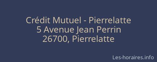 Crédit Mutuel - Pierrelatte