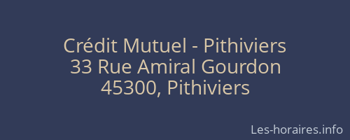 Crédit Mutuel - Pithiviers