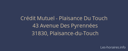 Crédit Mutuel - Plaisance Du Touch