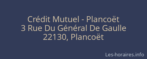 Crédit Mutuel - Plancoët