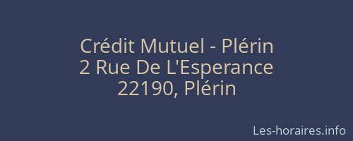 Crédit Mutuel - Plérin