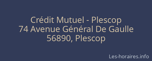 Crédit Mutuel - Plescop