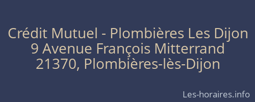 Crédit Mutuel - Plombières Les Dijon