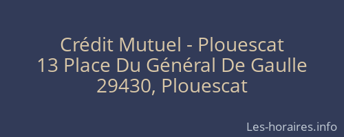 Crédit Mutuel - Plouescat