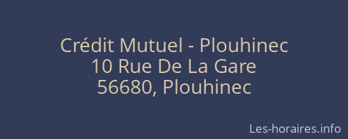Crédit Mutuel - Plouhinec
