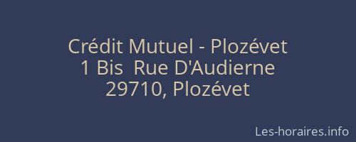 Crédit Mutuel - Plozévet