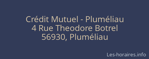 Crédit Mutuel - Pluméliau