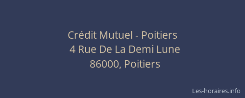 Crédit Mutuel - Poitiers