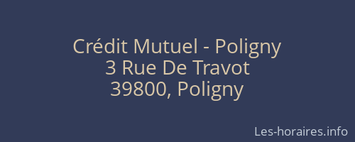 Crédit Mutuel - Poligny