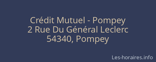 Crédit Mutuel - Pompey
