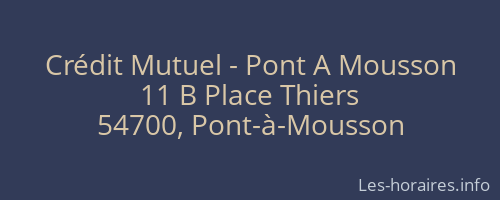 Crédit Mutuel - Pont A Mousson