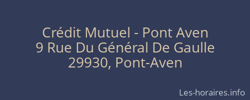 Crédit Mutuel - Pont Aven