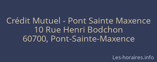 Crédit Mutuel - Pont Sainte Maxence