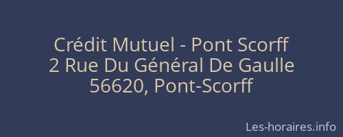 Crédit Mutuel - Pont Scorff