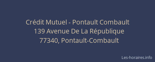Crédit Mutuel - Pontault Combault