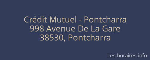 Crédit Mutuel - Pontcharra
