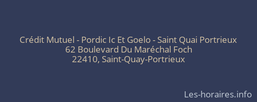 Crédit Mutuel - Pordic Ic Et Goelo - Saint Quai Portrieux